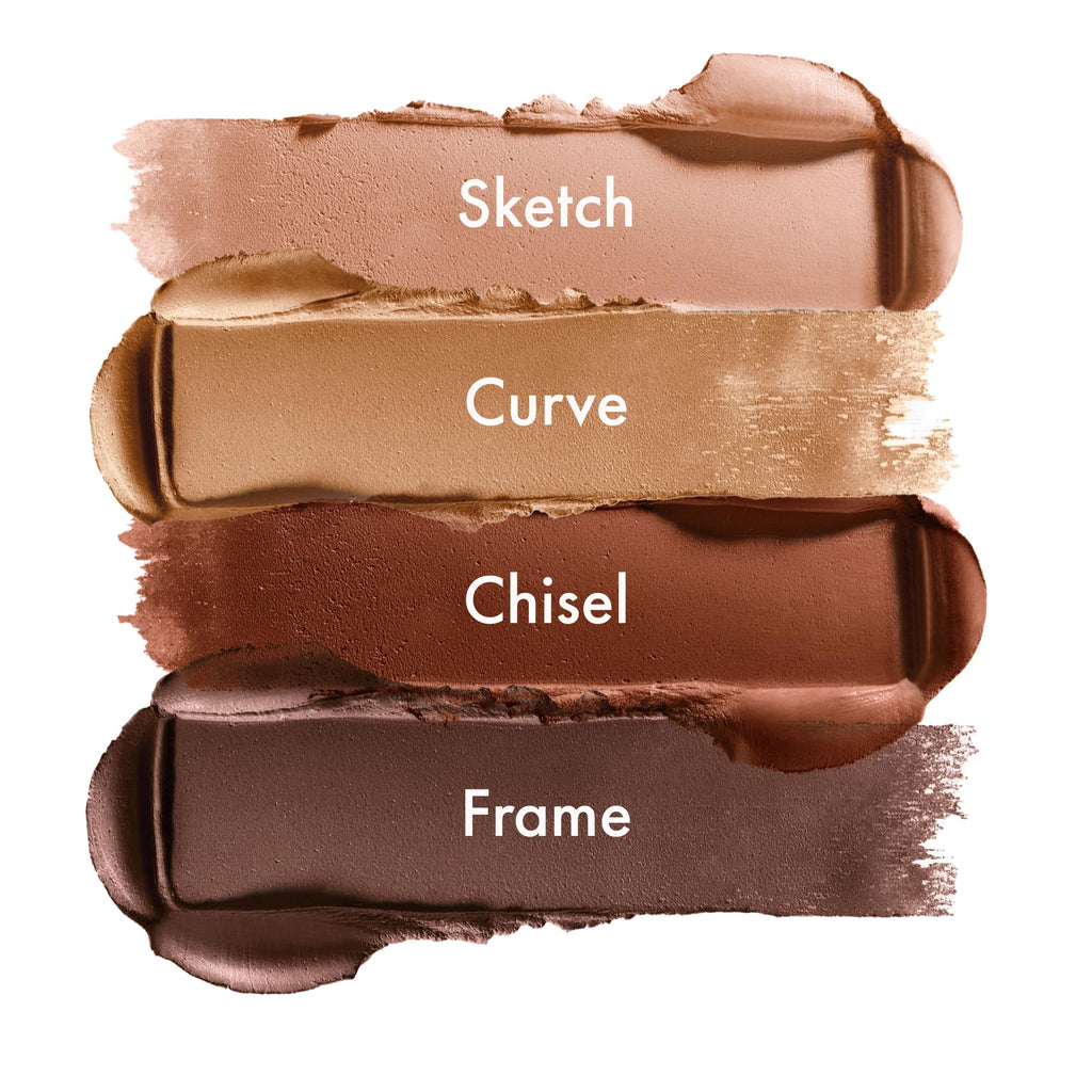 ICONIC LONDON Shape and Shade Sculpting Stick | Mega-Blurring Creamy Sculpting Stick, Seamless Apllication for Silky Finish, Cruelty Free, Vegan Makeup, 0.21 oz. (Curve- Light/Med) - Maple Wellness Supplements