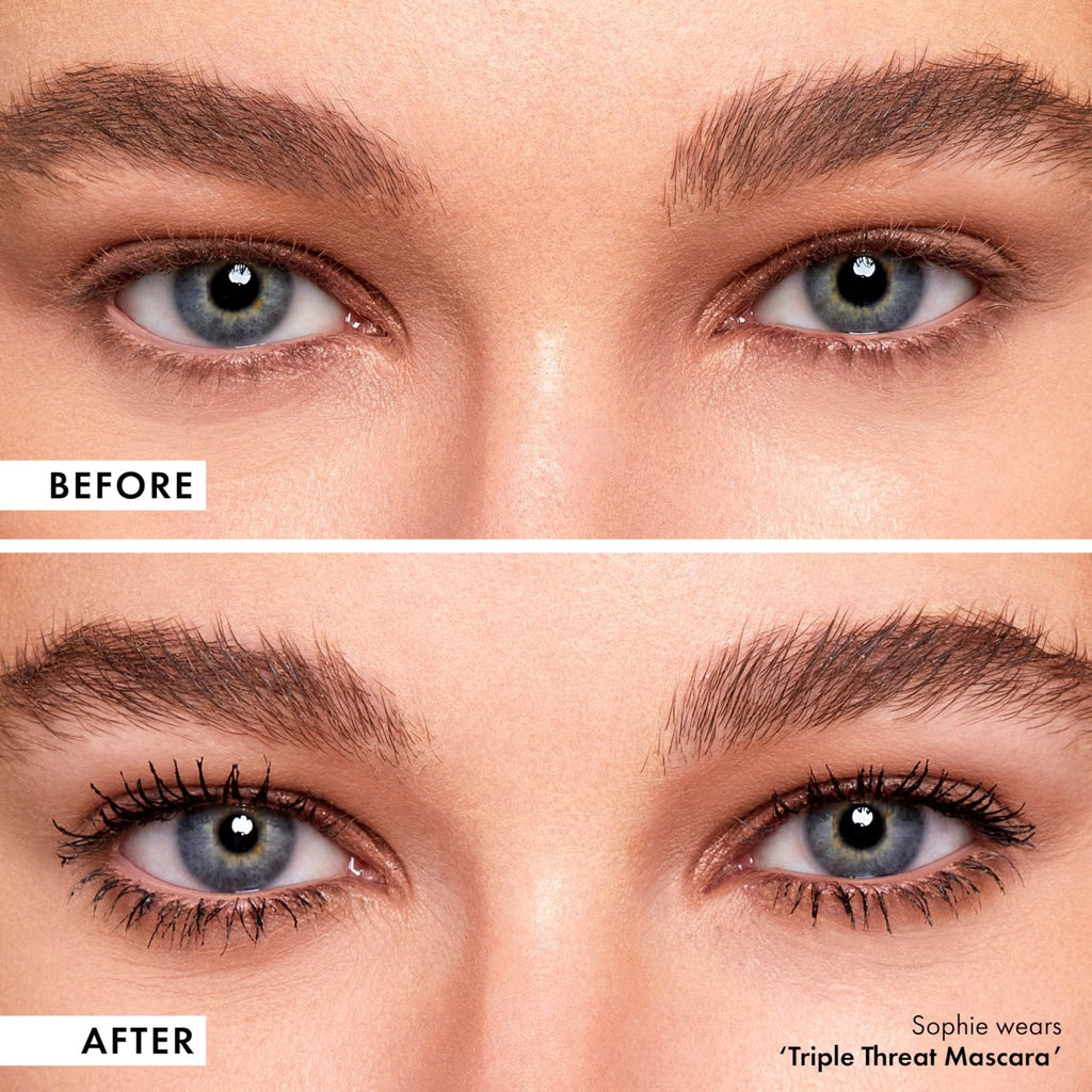 ICONIC LONDON Triple Threat Mascara | Volumizing, Lengthening + Lifting Mascara for Stunning Lashes, Cruelty-Free, Vegan Makeup, 0.30 Fl oz - Maple Wellness Supplements