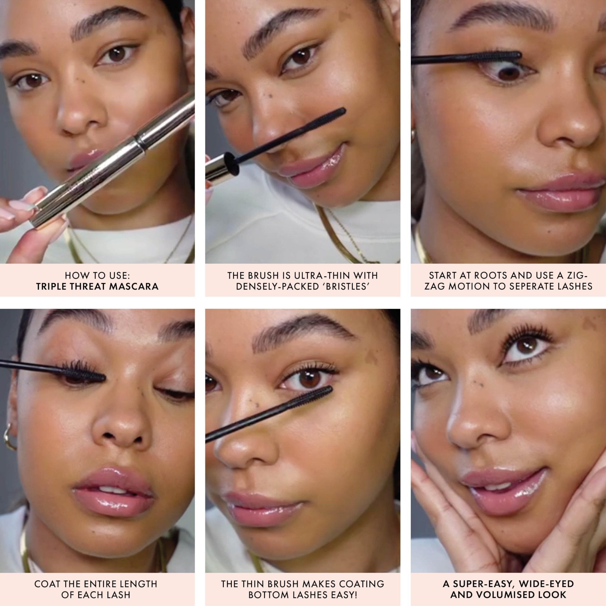 ICONIC LONDON Triple Threat Mascara | Volumizing, Lengthening + Lifting Mascara for Stunning Lashes, Cruelty-Free, Vegan Makeup, 0.30 Fl oz - Maple Wellness Supplements