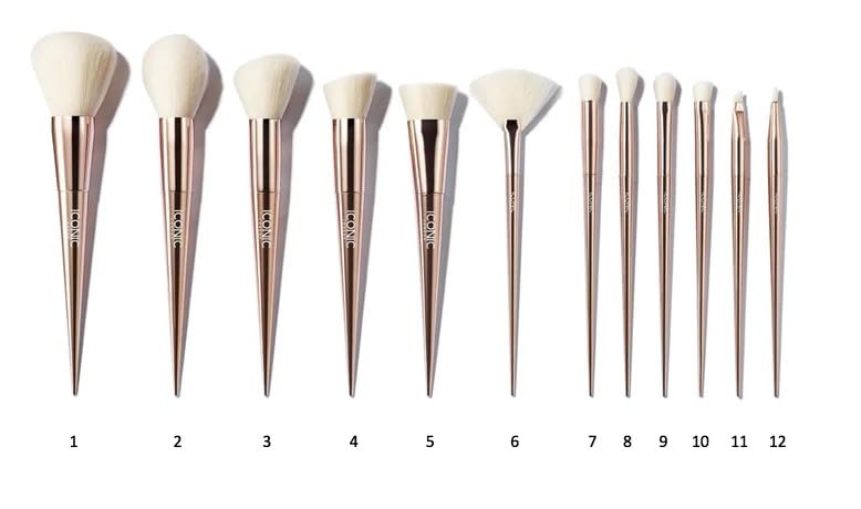 ICONIC LONDON Ultimate Brush Set | 12 Piece Makeup Brush Set - TrustMedUSA
