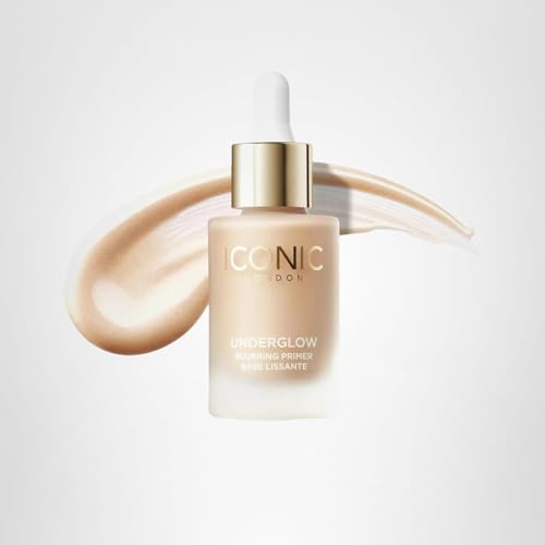 ICONIC LONDON Underglow Blurring Primer | Blurs Imperfections and Gives Skin a Radiant Glow, Cruelty-Free, Vegan Makeup Universal Shade, 0.91 Fl oz - TrustMedUSA