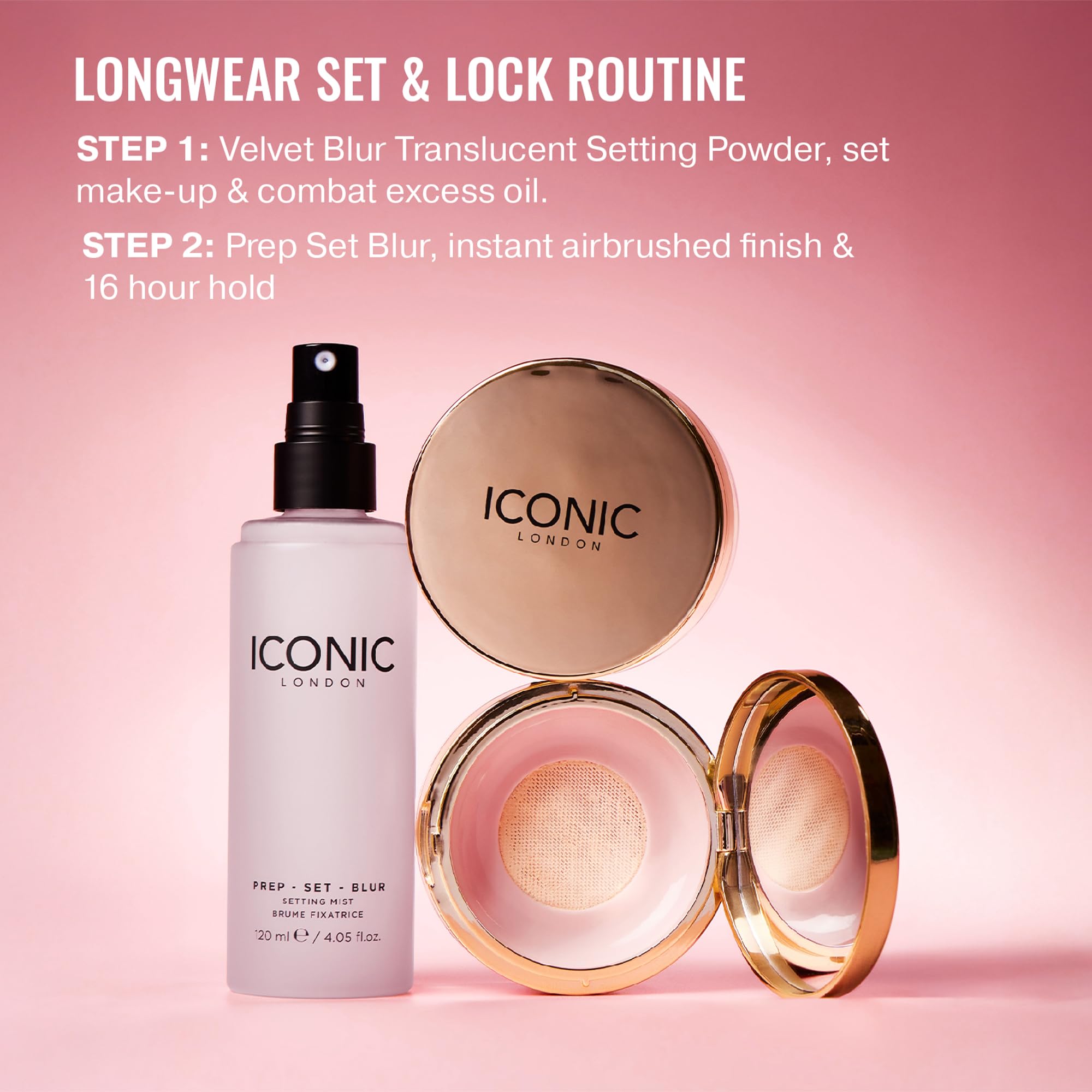 ICONIC LONDON Velvet Blur Translucent Setting Powder | Velvet Finish, Hydrating Loose Powder with Hyaluronic Acid Spheres | Cruelty-Free, Vegan Makeup - Maple Wellness Supplements