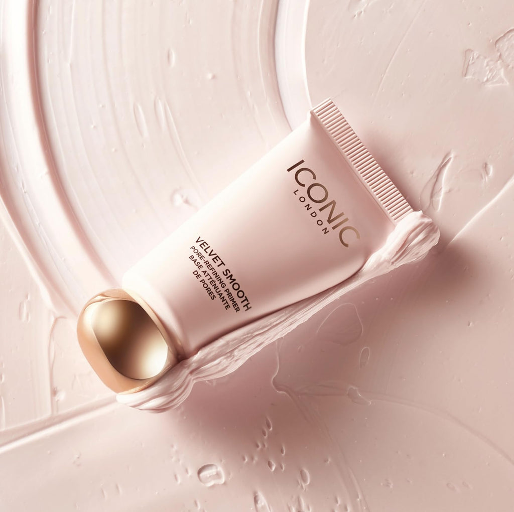 ICONIC LONDON Velvet Smooth Pore-Refining Primer | Whipped, Balmy Primer, Diffuses Pores, Cruelty-Free, Vegan Makeup, 1.01 Fl oz - Maple Wellness Supplements