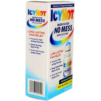 Icy Hot Medicated No Mess Applicator Max-Strength 2.5 Ounce (73ml) (6 Pack) - TrustMedUSA
