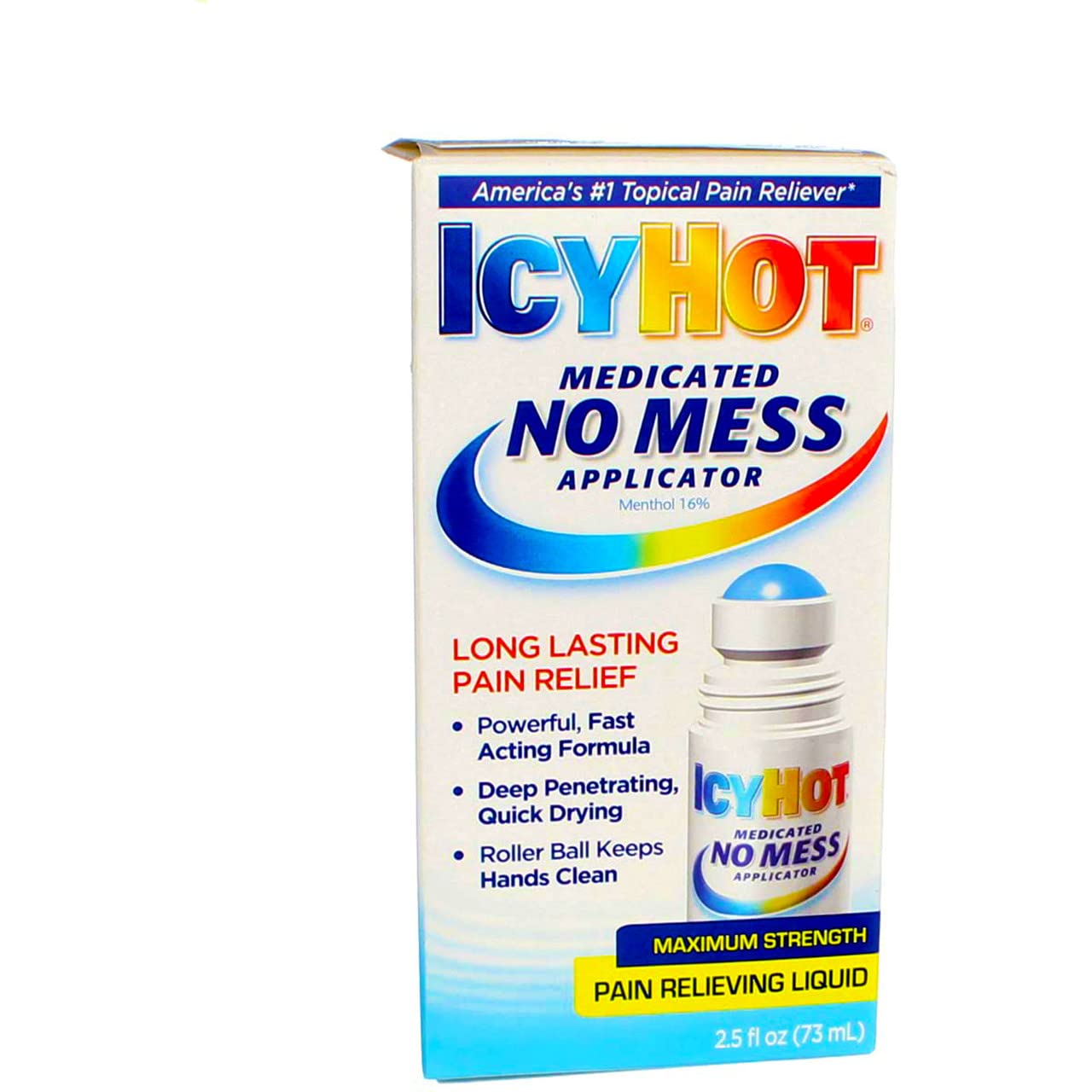 Icy Hot Medicated No Mess Applicator Max-Strength 2.5 Ounce (73ml) (6 Pack) - TrustMedUSA