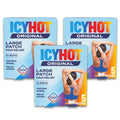 Icy Hot Original Pain Relief Patch, Large Size Comfortable Fabric Patches with Menthol 5%, Ice and Heat Contrast Therapy for Backaches, Joints, Muscle Strains and Arthritis, 5 ct., 3 Pack - TrustMedUSA