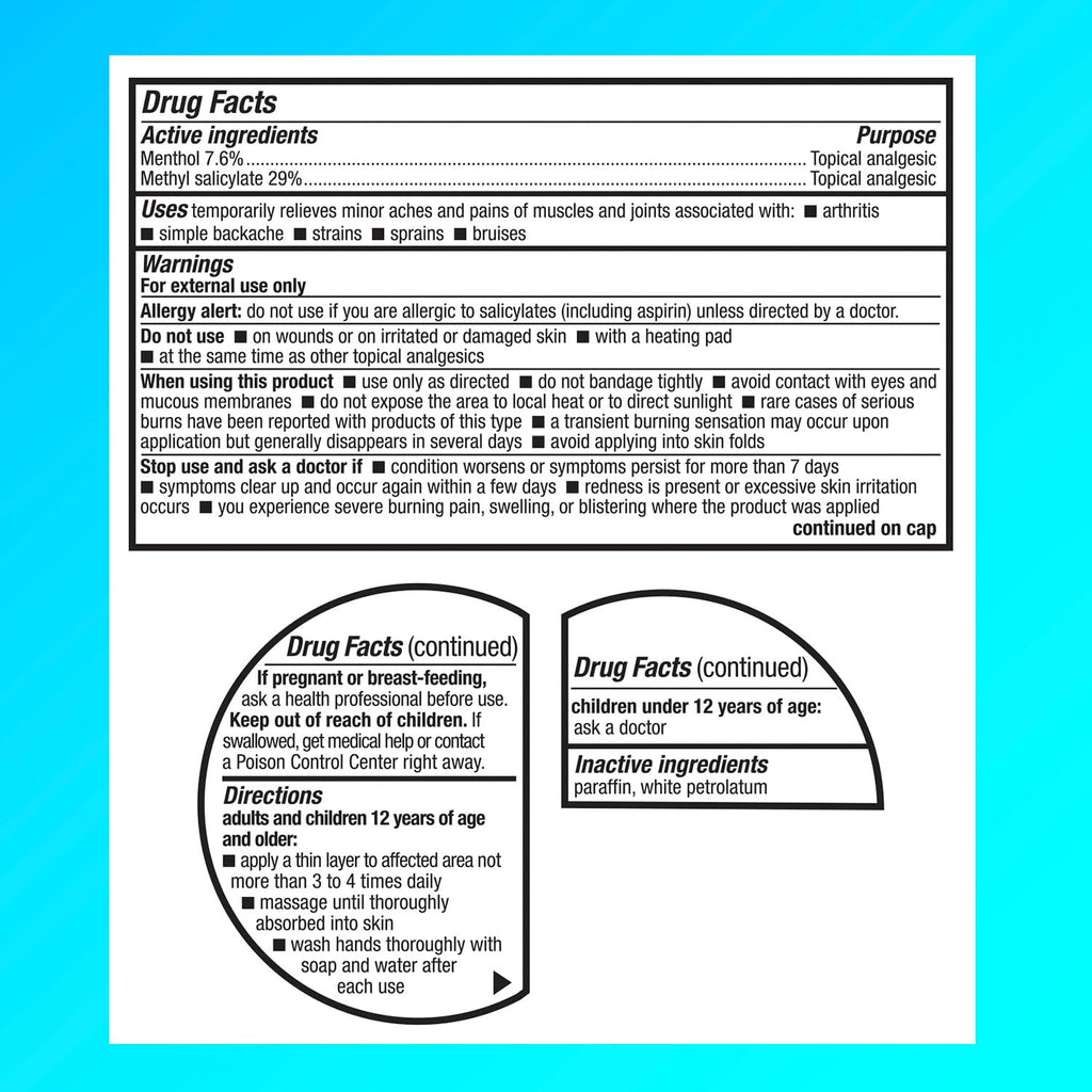 Icy Hot Original Pain Relieving Balm 3.5 oz (pack of 4) - TrustMedUSA