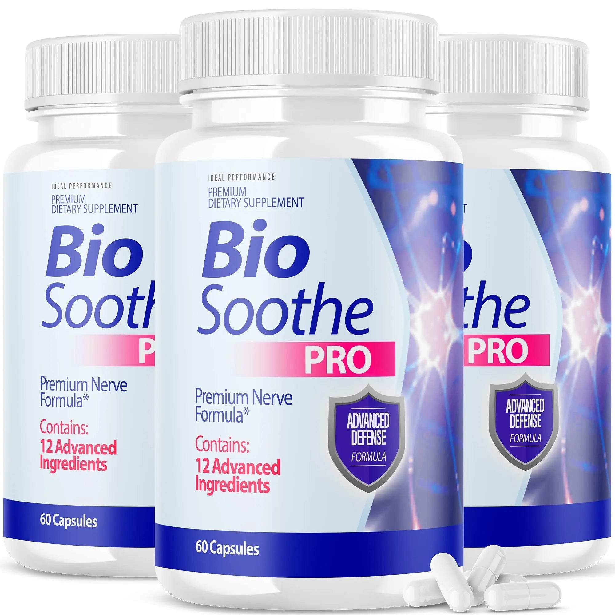 IDEAL PERFORMANCE (3 Pack) Biosoothe Pro Neuropathy Treatment Capsule for Nerve - TrustMedUSA