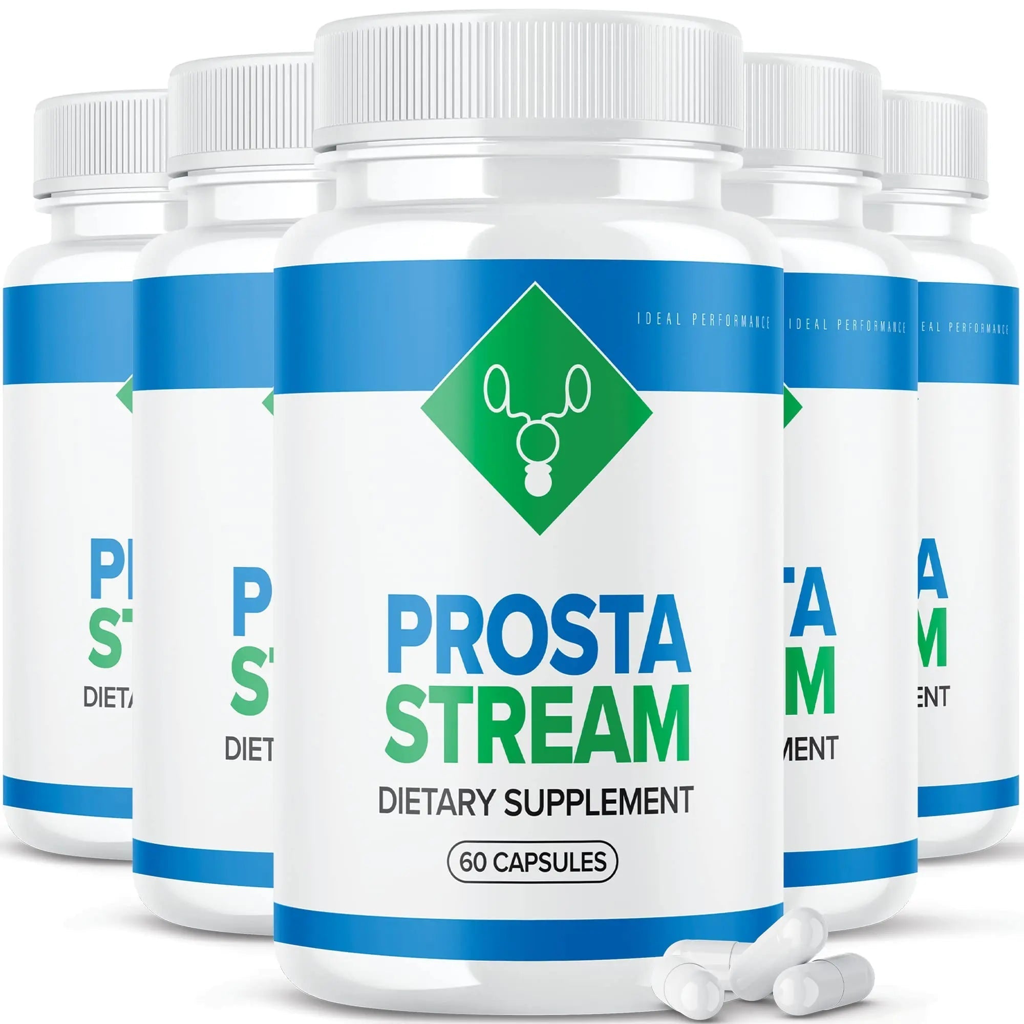 IDEAL PERFORMANCE (5 Pack) Prosta Stream Prostate Supplement Prostastream Pills - TrustMedUSA