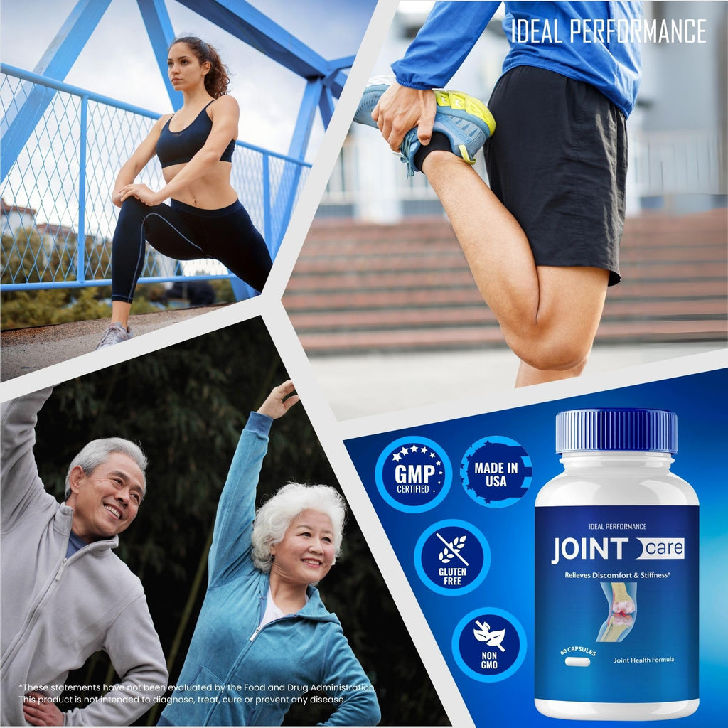 IDEAL PERFORMANCE Joint Care Support Capsules, JointCare Supplement Pills All Natural Formula to Fortify Bones & Bolster Flexibility - Maximum Strength, Joint Care Support Reviews (5 Pack) - TrustMedUSA