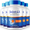 IDEAL PERFORMANCE Joint4X Joint Support Capsules, Official Joint-4X Supplement Pills, All-Natural Formula to Fortify Bones and Bolster Flexibility - Maximum Strength, Joint 4X Pills Reviews (5 Pack) - TrustMedUSA