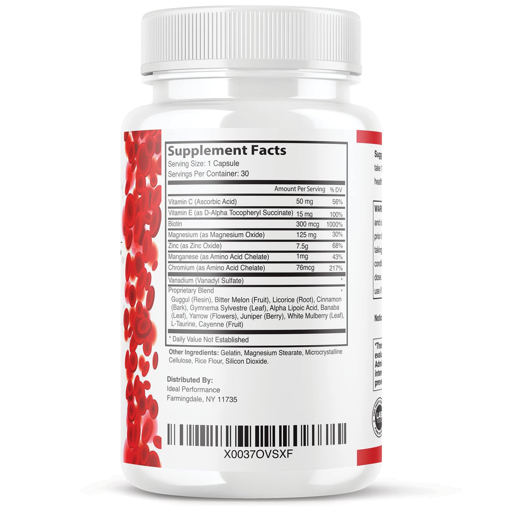 IDEAL PERFORMANCE (Official) Glucofort Formula Supplement (5 Pack) - TrustMedUSA