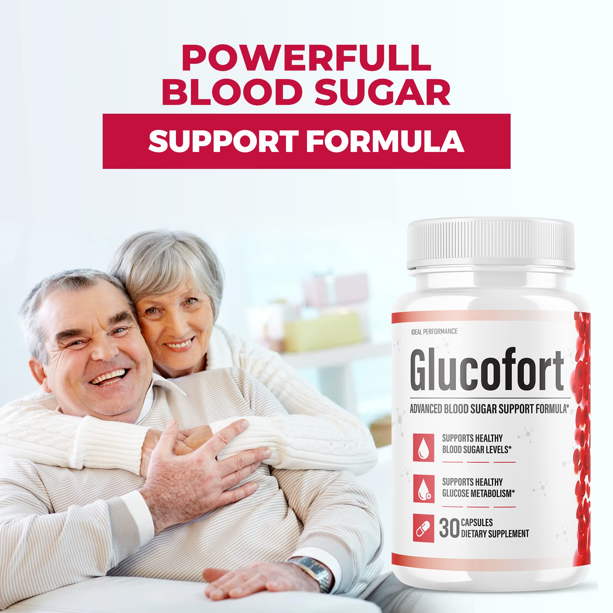 IDEAL PERFORMANCE (Official) Glucofort Supplement Support Formula (3 Pack) - TrustMedUSA