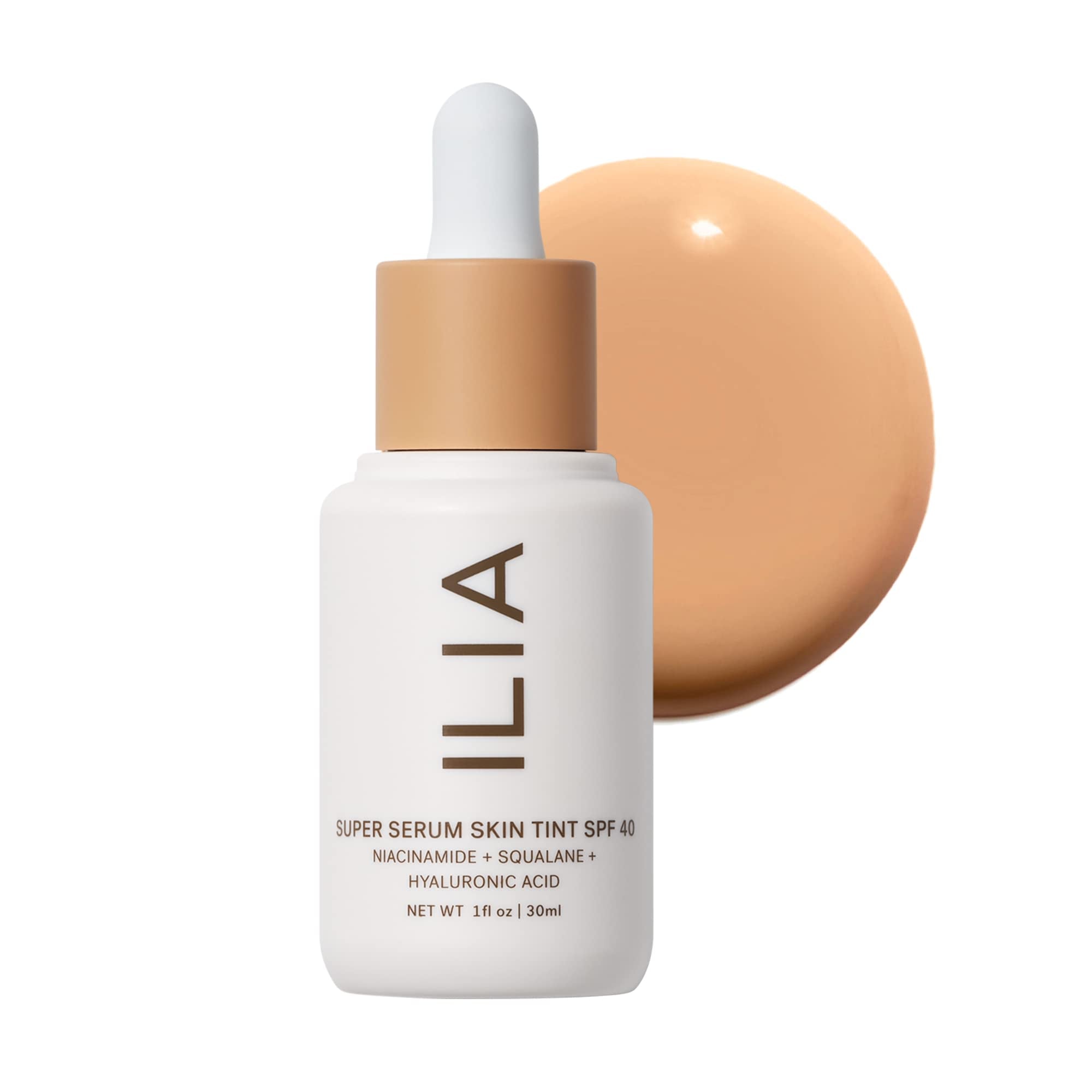 ILIA - Super Serum Skin Tint SPF 40 | Non-Comedogenic, Vegan, Lightweight to Help Against Blue Light, + Pollution while Hydrating, Smoothing, + Refining (Paloma ST9, 1 fl oz | 30 ml) - TrustMedUSA