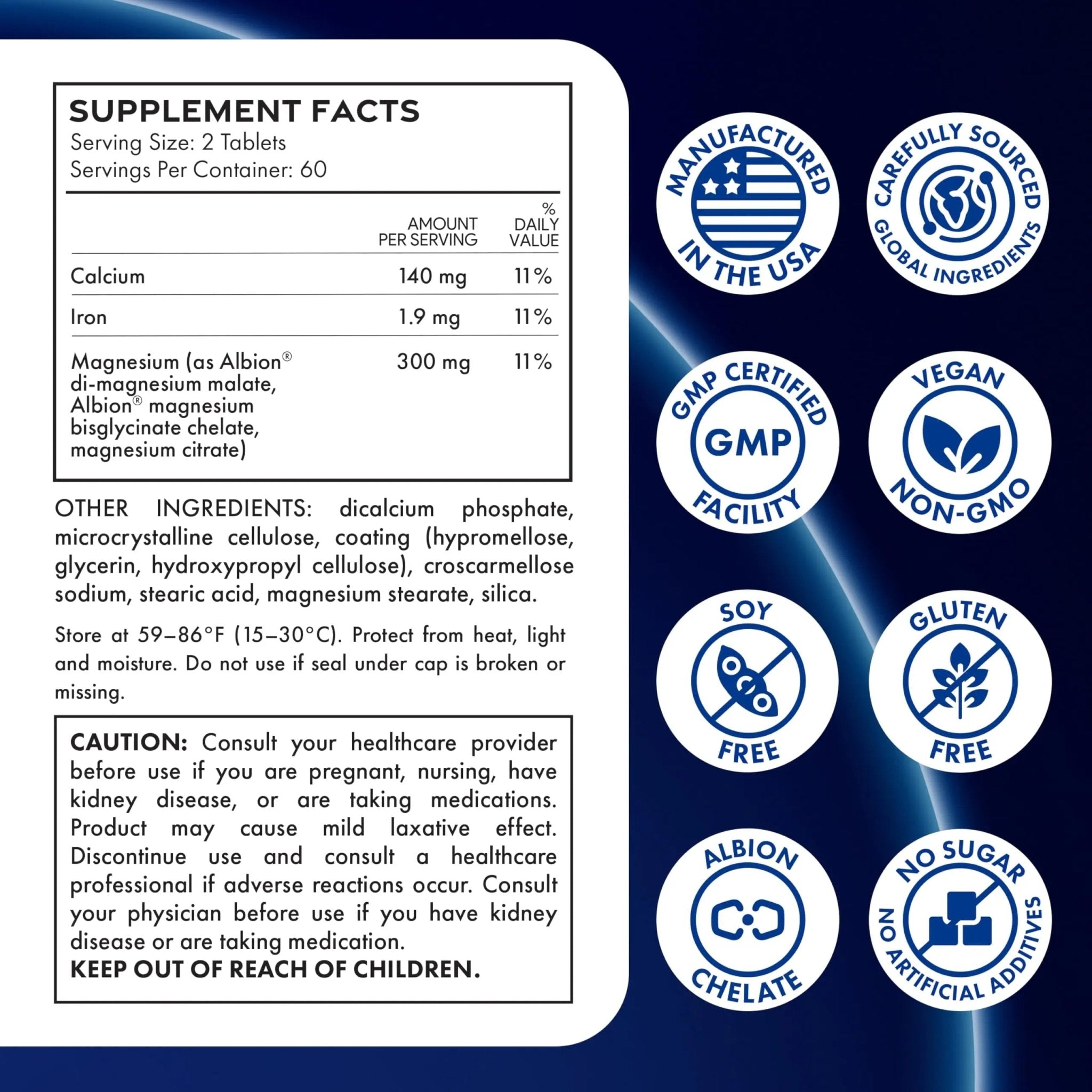 ILIVA Magnesium Glycinate 400mg -Triple Magnesium Complex (Glycinate+Malate+Citrate) - Chelated High Absorption Tablets for Sleep Support, Muscle Recovery, Bone Health, Energy&Calm - Vegan,120 Count - TrustMedUSA