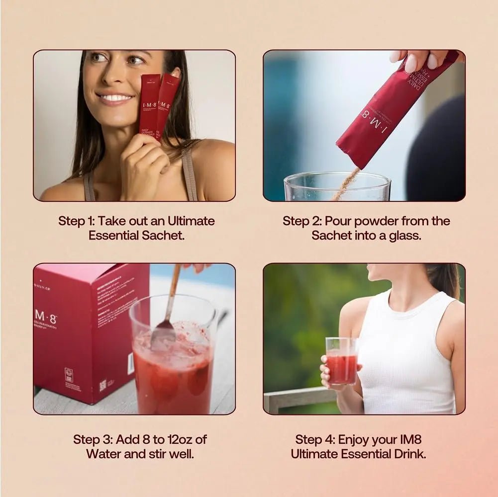 IM8 Daily Ultimate Essentials All-in-One Multivitamin Supplement, 92 Nutrient Rich Ingredients CoQ10, Probiotics, Vitamins, Greens, Gluten Free, Vegan, - TrustMedUSA