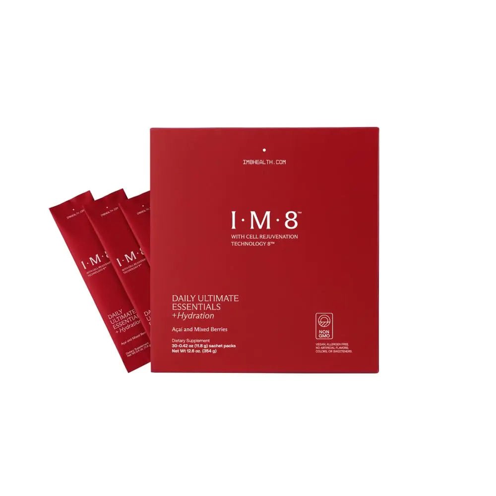 IM8 Daily Ultimate Essentials All-in-One Multivitamin Supplement, 92 Nutrient Rich Ingredients CoQ10, Probiotics, Vitamins, Greens, Gluten Free, Vegan, - TrustMedUSA