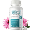 iMATCHME Lymphatic Drainage Supplements for Lymph System Support, Detox & Cleanse, Liver Health,Fluid Balance, Immune Support, Natural Herbal Blends with Echinacea, Liposomal Glutathione, 60 Capsules - Maple Wellness Supplements