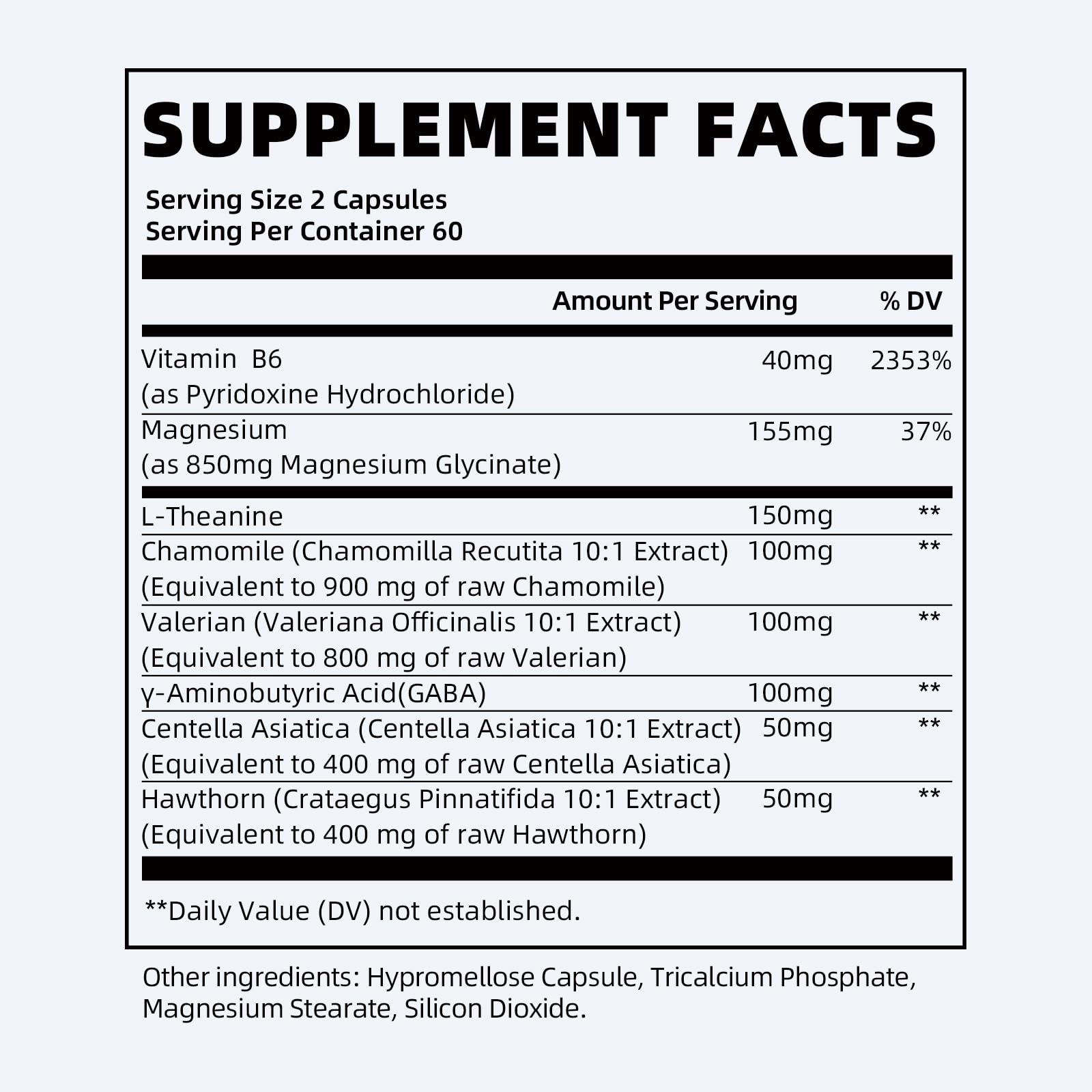 iMATCHME Magnesium Glycinate 850mg Capsules with L-Theanine, Chamomile & GABA for Sleep, Calmness, Muscle, Bone Health & Immune Support, Magnesium for Women and Men, - TrustMedUSA