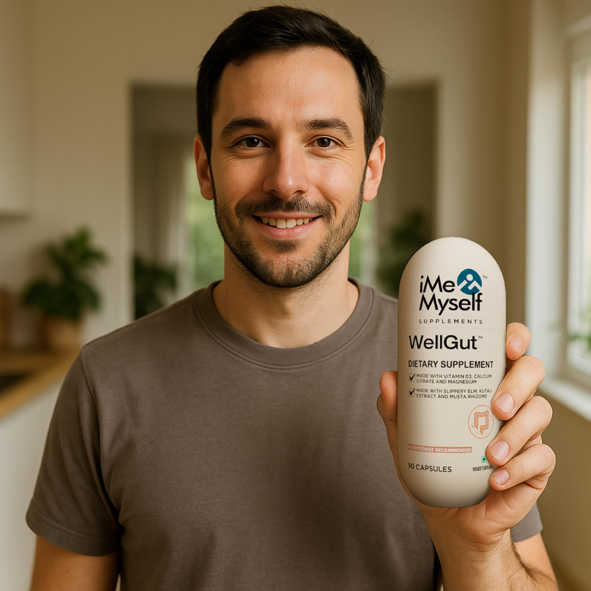 iMeMyself WellGut Daily Herbal Supplement | Traditional Herbs with Minerals & Probiotics 90 Vegan Capsules - TrustMedUSA