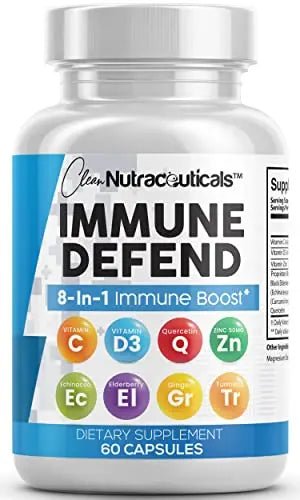 Immune Defense Support Supplement 8 in 1 w/Zinc 50mg Quercetin, VIT C - TrustMedUSA