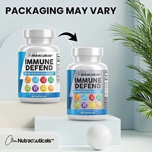 Immune Defense Support Supplement 8 in 1 w/Zinc 50mg Quercetin, VIT C - TrustMedUSA