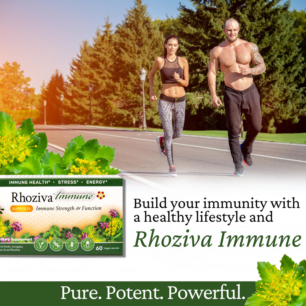 Immune Support, Energy Booster with Vitamin C, D3 and Zinc Supplement, Rhodiola Rosea, Reishi Mushroom Extract, Astragalus, Overall Wellness and Daily Habit - 60 Capsules - TrustMedUSA