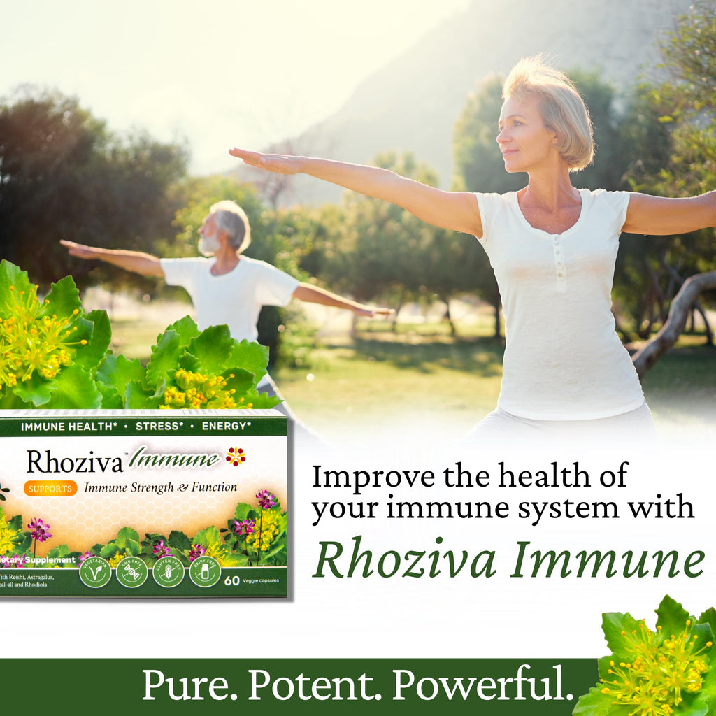 Immune Support, Energy Booster with Vitamin C, D3 and Zinc Supplement, Rhodiola Rosea, Reishi Mushroom Extract, Astragalus, Overall Wellness and Daily Habit - 60 Capsules - TrustMedUSA