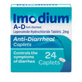Imodium A-D Diarrhea Relief Caplets with Loperamide HCl, Anti-Diarrheal Medicine to Help Control Symptoms of Diarrhea Due to Acute, Traveler's Diarrhea, HSA/FSA Eligible, 24 ct - Maple Wellness Supplements
