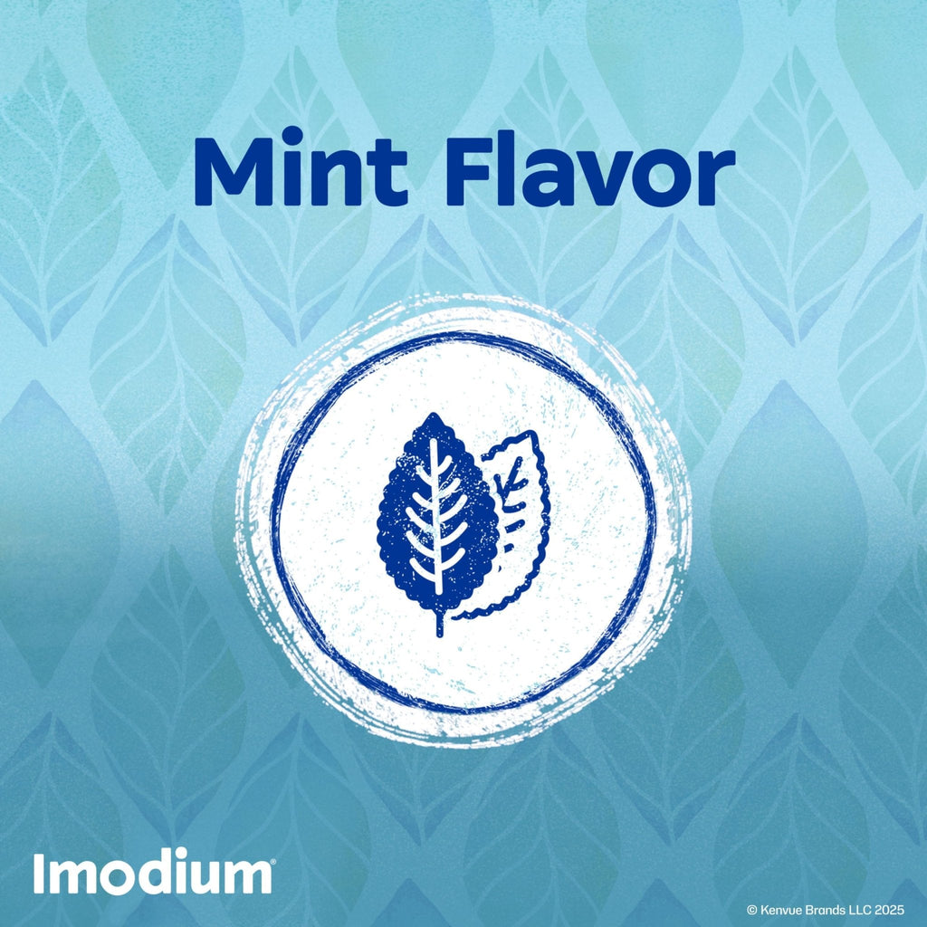 Imodium A-D Liquid Anti-Diarrheal Medicine with Loperamide HCl to Help Control Symptoms of Diarrhea Due to Acute, Traveler's Diarrhea, Mint Flavor, 8 fl. oz - Maple Wellness Supplements