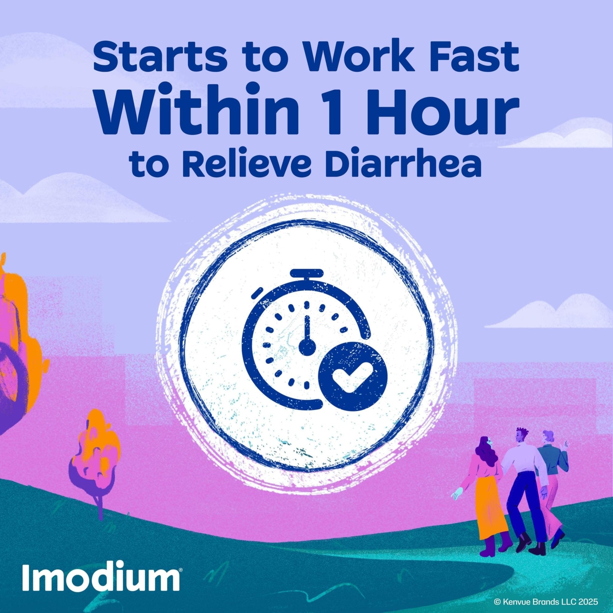 Imodium Multi-Symptom Relief Caplets, Loperamide Hydrochloride & Simethicone Anti-Diarrheal Medicine for the Relief of Diarrhea, Gas, Bloating, Cramps & Pressure, 18 ct - Maple Wellness Supplements