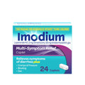 Imodium Multi-Symptom Relief Caplets with Loperamide Hydrochloride & Simethicone, Anti-Diarrheal Medicine for Treatment of Diarrhea, Gas, Bloating, Cramps & Pressure, Traveler's Diarrhea, 24 ct - Maple Wellness Supplements