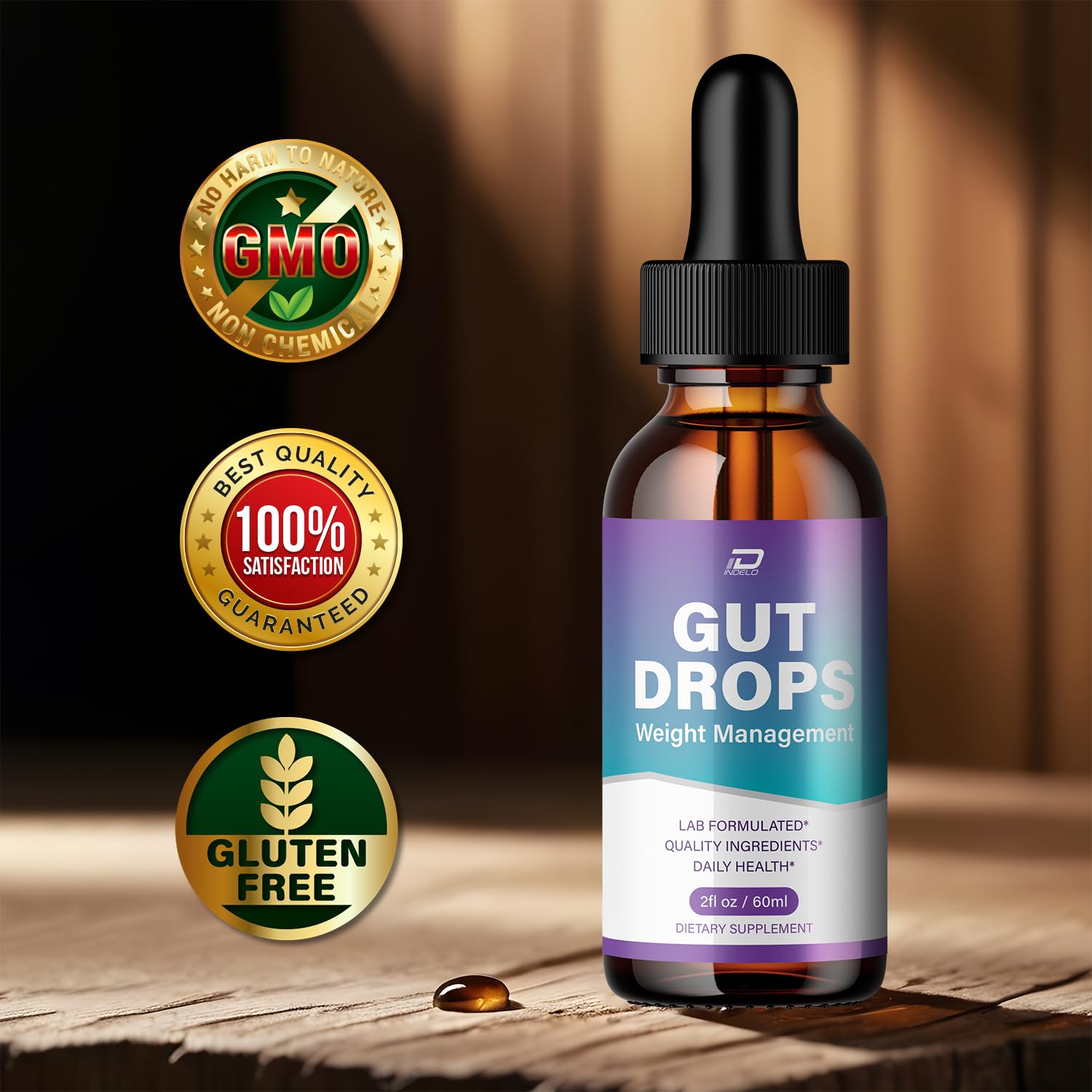 Indelo Gut Drops Healthy Formula – GutDrops All Natural Healthy Levels - Extra Strength Liquid, Reviews (3 Pack – 3 Month Supply) - TrustMedUSA