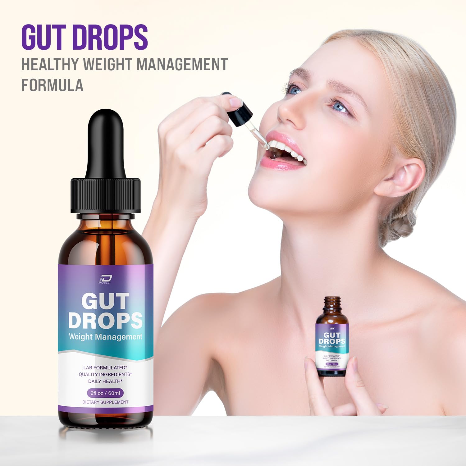 Indelo Gut Drops Healthy Formula – GutDrops All Natural Healthy Levels - Extra Strength Liquid, Reviews (3 Pack – 3 Month Supply) - TrustMedUSA