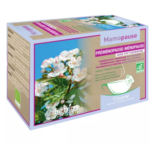 Inebios Mamopause Préménopause-Menopause Organic Herbal Tea 20 teabags - TrustMedUSA