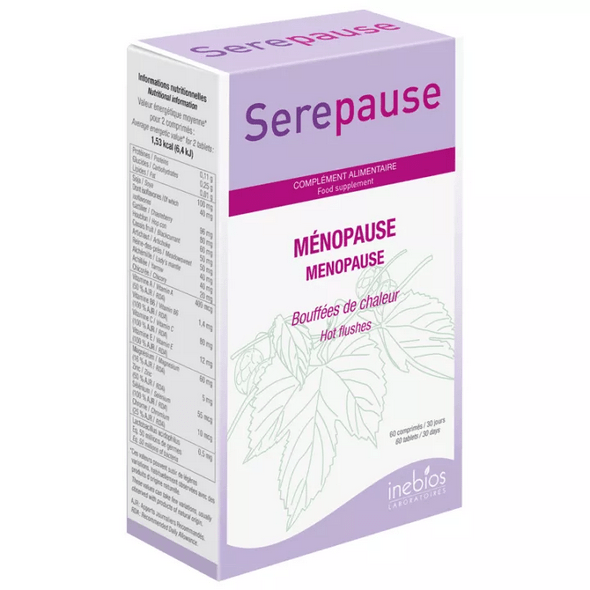 Inebios Serepause Menopause Hot Flushes 60 tablets - TrustMedUSA