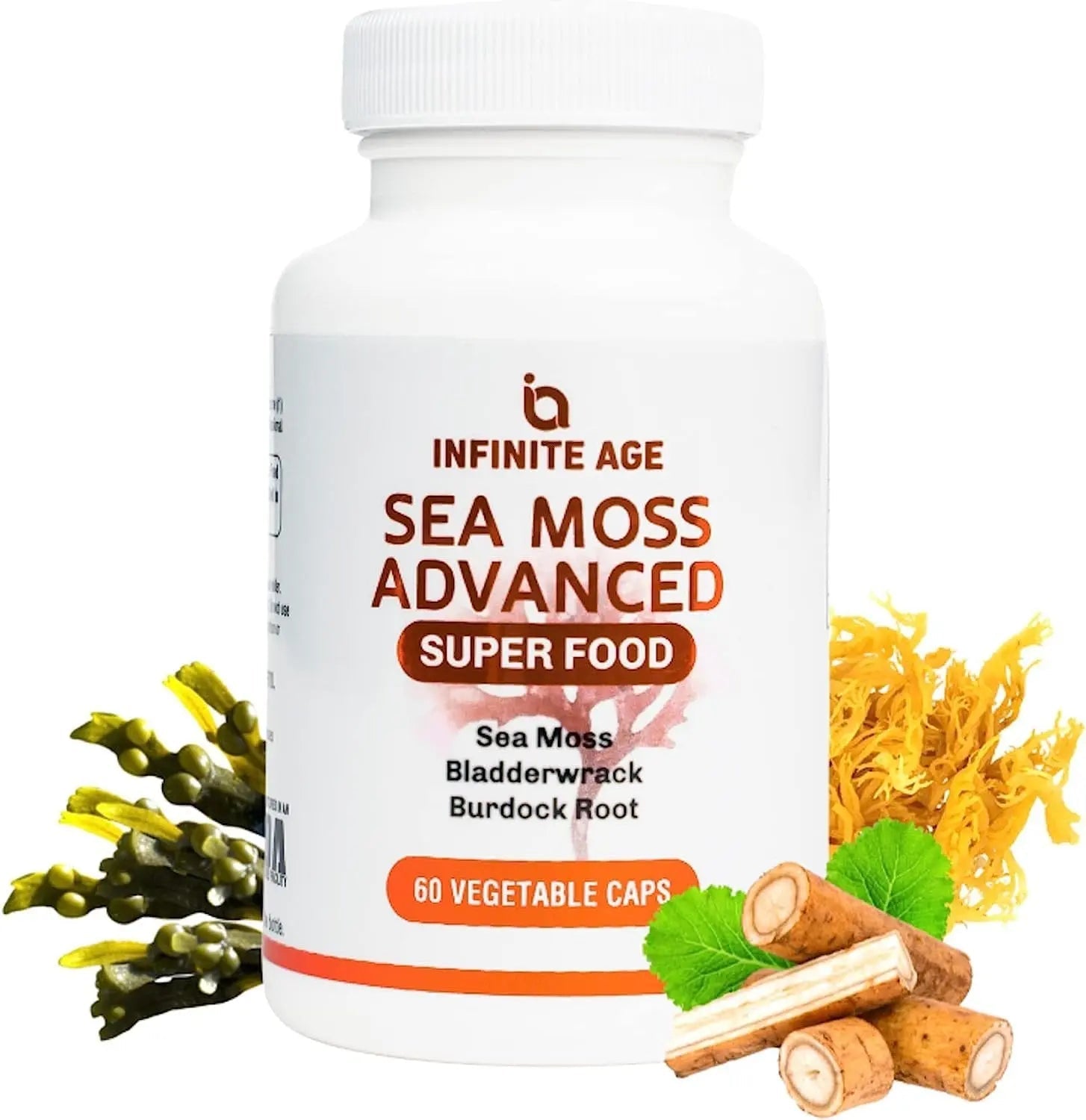 INFINITE AGE: 1250mg Sea Moss Advanced Superfood - High-Potency, Vegan - TrustMedUSA