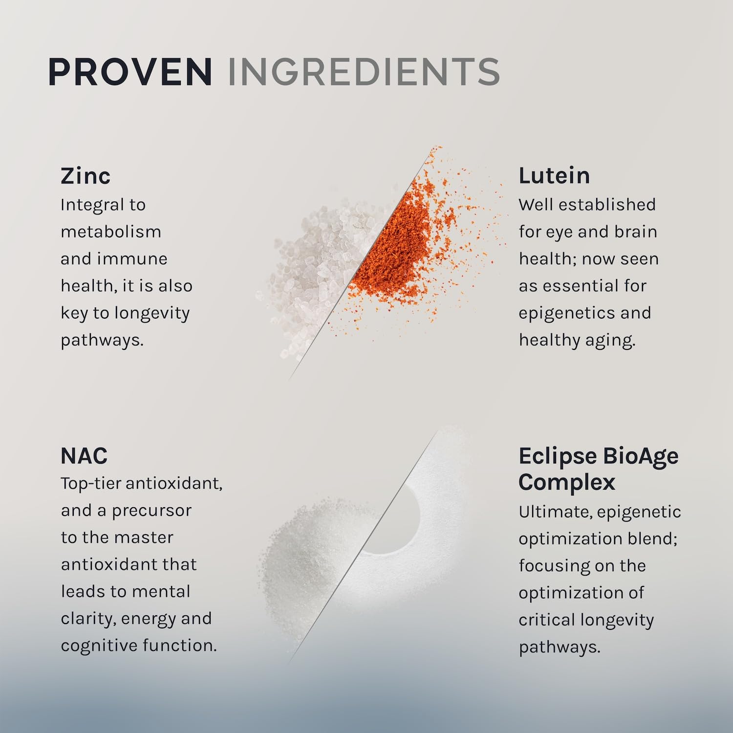 InfiniWell InfiniAge Longevity Supplements - Advanced Cellular Health Supplements with Lutein, N-Acetyl Cysteine (NAC) & Low Dose Zinc - Support Nutrient Sensing & Mitochondrial Health (30 Capsules) - TrustMedUSA