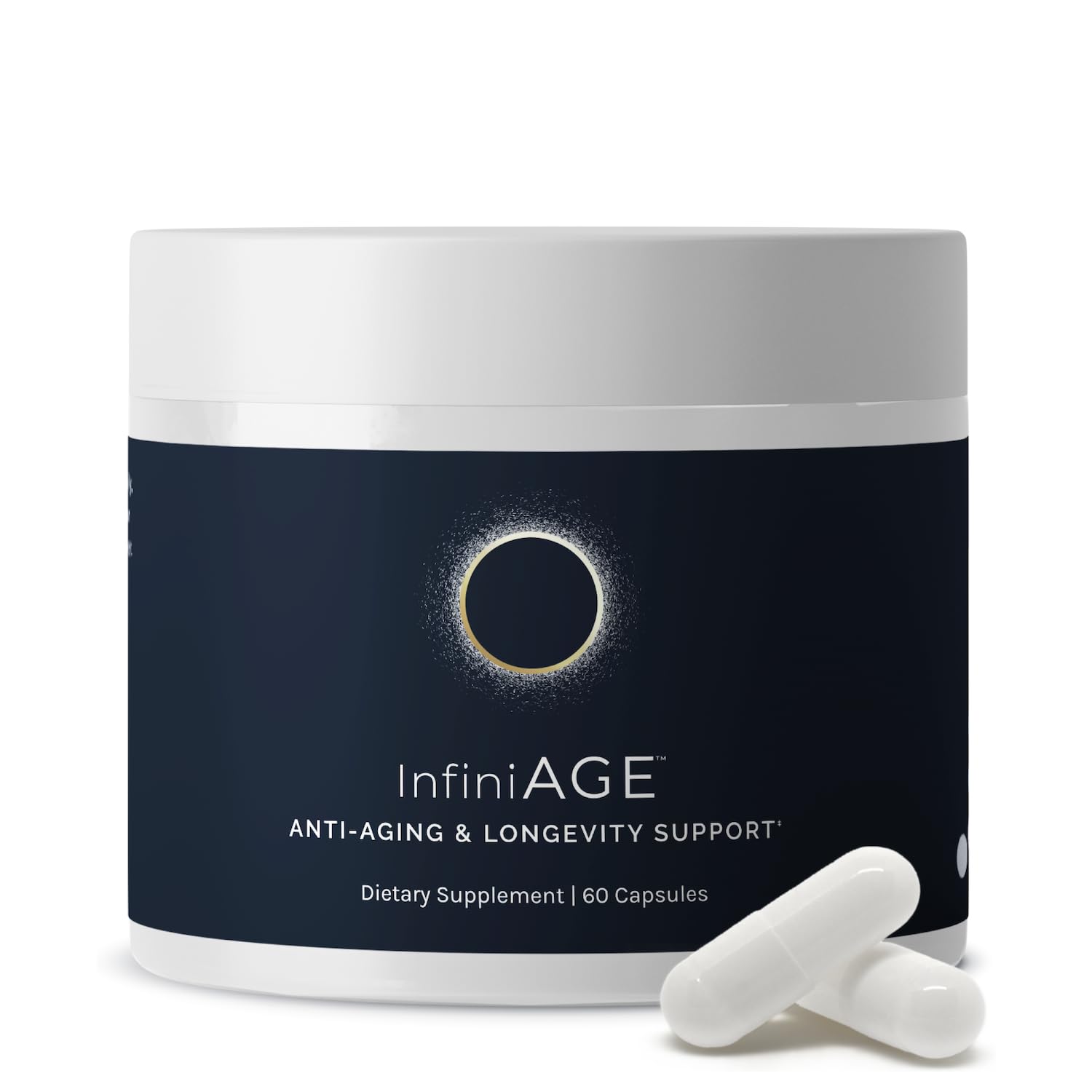 InfiniWell InfiniAge Longevity Supplements - Advanced Cellular Health Supplements with Lutein, N-Acetyl Cysteine (NAC) & Low Dose Zinc - Support Nutrient Sensing & Mitochondrial Health (30 Capsules) - TrustMedUSA