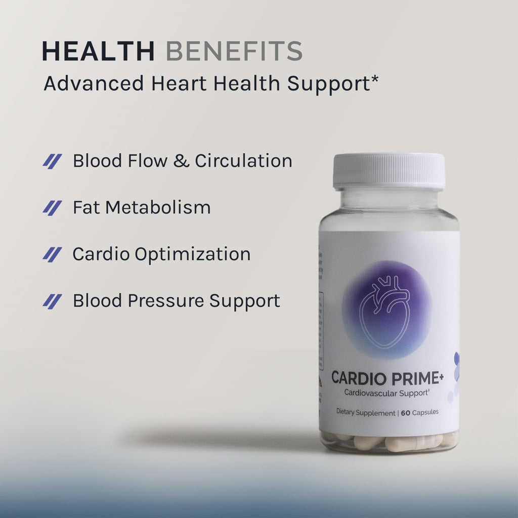 InfiniWell InfinWell Cardio Prime+ Heart Health Supplements - Antioxidants & Innovative Peptides for Cardiometabolic Health - NAD3 & Nattokinase for A Healthy Heart & Metabolic Balance (60 Capsules) - TrustMedUSA