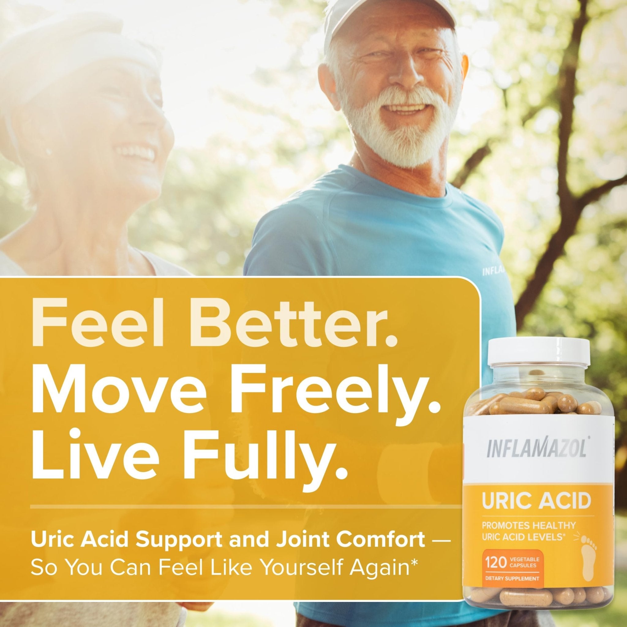 Inflamazol Uric Acid Cleanse – Premium Uric Acid Flush with Tart Cherry, Turmeric & Celery Seed for Joint & Uric Acid Support – Joint Supplements for Men & Women – 120 Capsules - TrustMedUSA