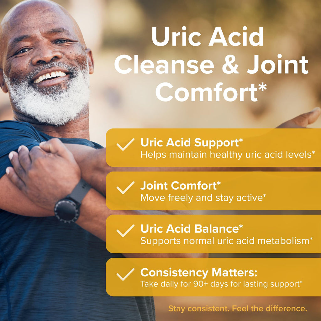 Inflamazol Uric Acid Cleanse – Premium Uric Acid Flush with Tart Cherry, Turmeric & Celery Seed for Joint & Uric Acid Support – Joint Supplements for Men & Women – 120 Capsules - TrustMedUSA