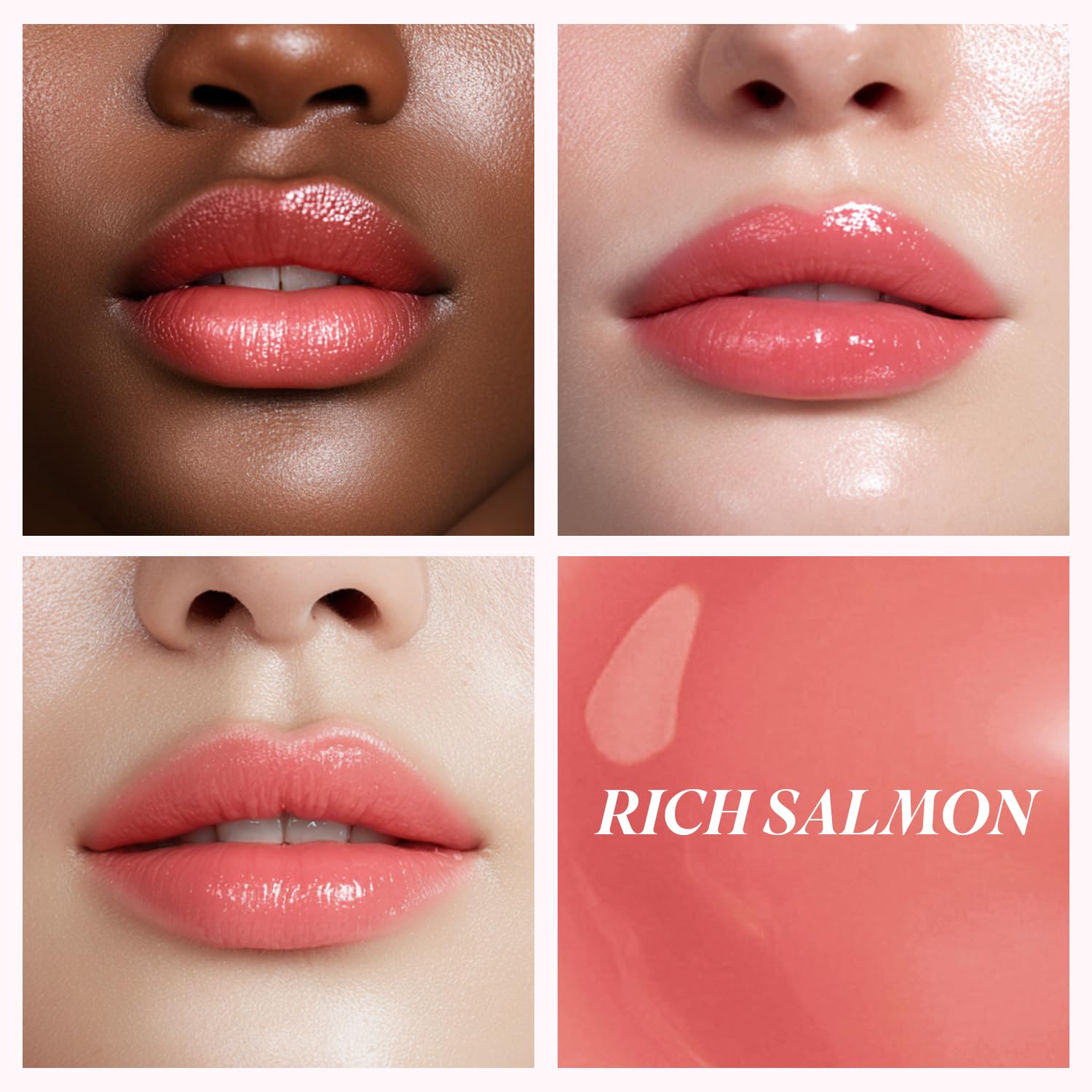 INGA Water Glow Lip Tint | Hydrating, Glossy Korean Lip Tint with Sheer Color & Glass-Like Shine | Long-Lasting, Non-Sticky Korean Lip Stain (RICH SALMON) - TrustMedUSA