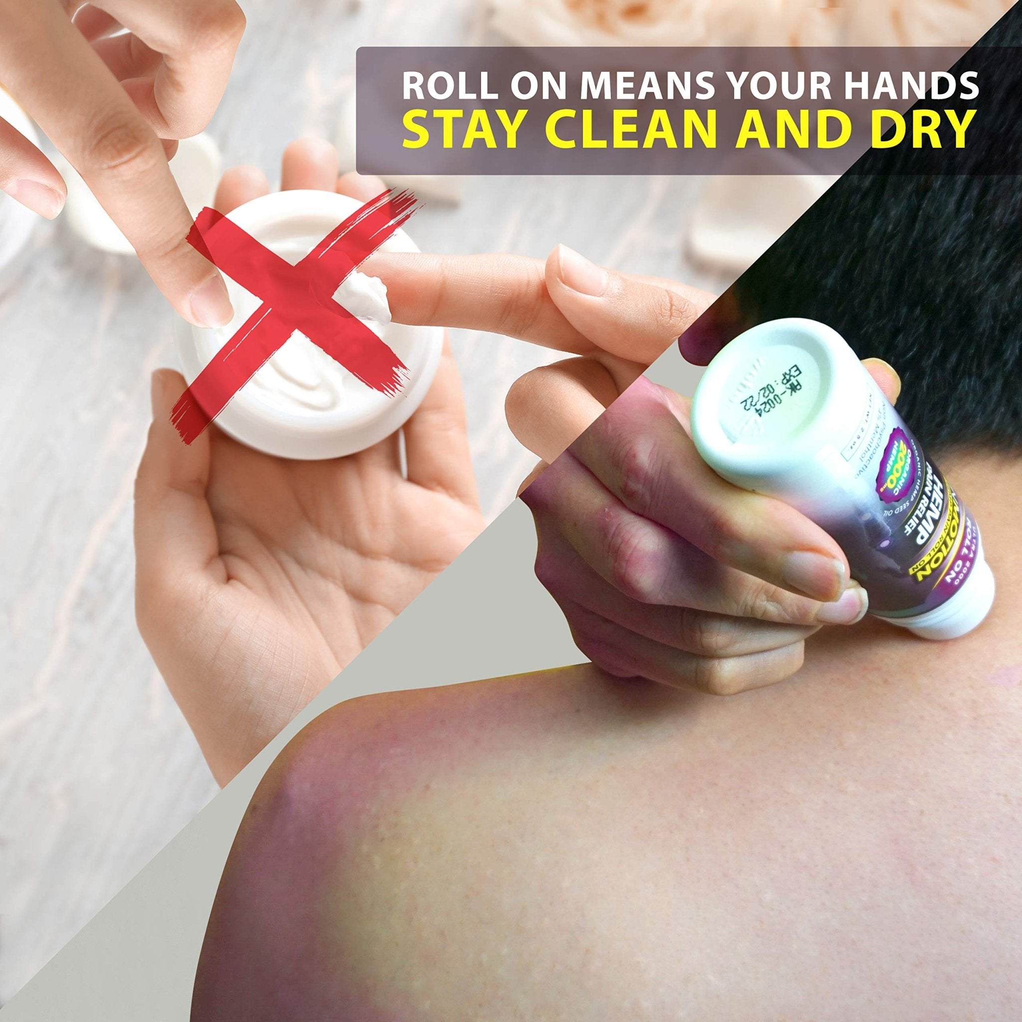 InMotion Hemp Roll On for Pain - 4 Pack Premium Ultra Strength Fast Acting, Long Lasting, Odorless Hemp Oil Roll On Pain Reliever for Joint, Muscle, & Back (4) - TrustMedUSA