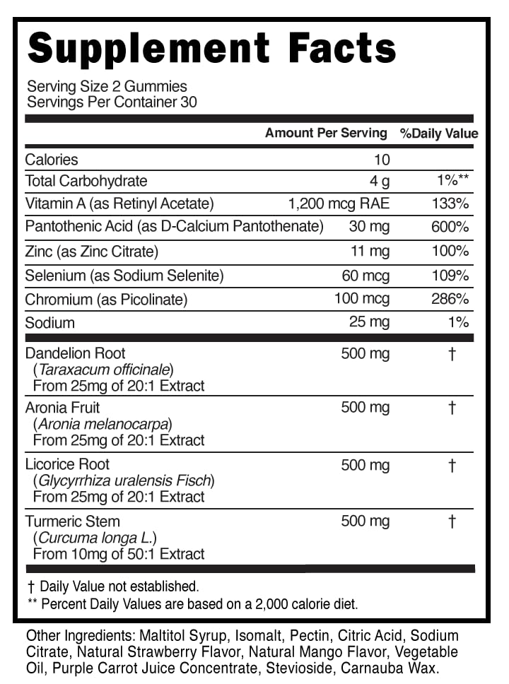 Innate Skin Health Body Clear Skin Acne Gummies - Complexion Supplement, Pantothenic Acid & Antioxidants, Vitamins 60 Count - TrustMedUSA