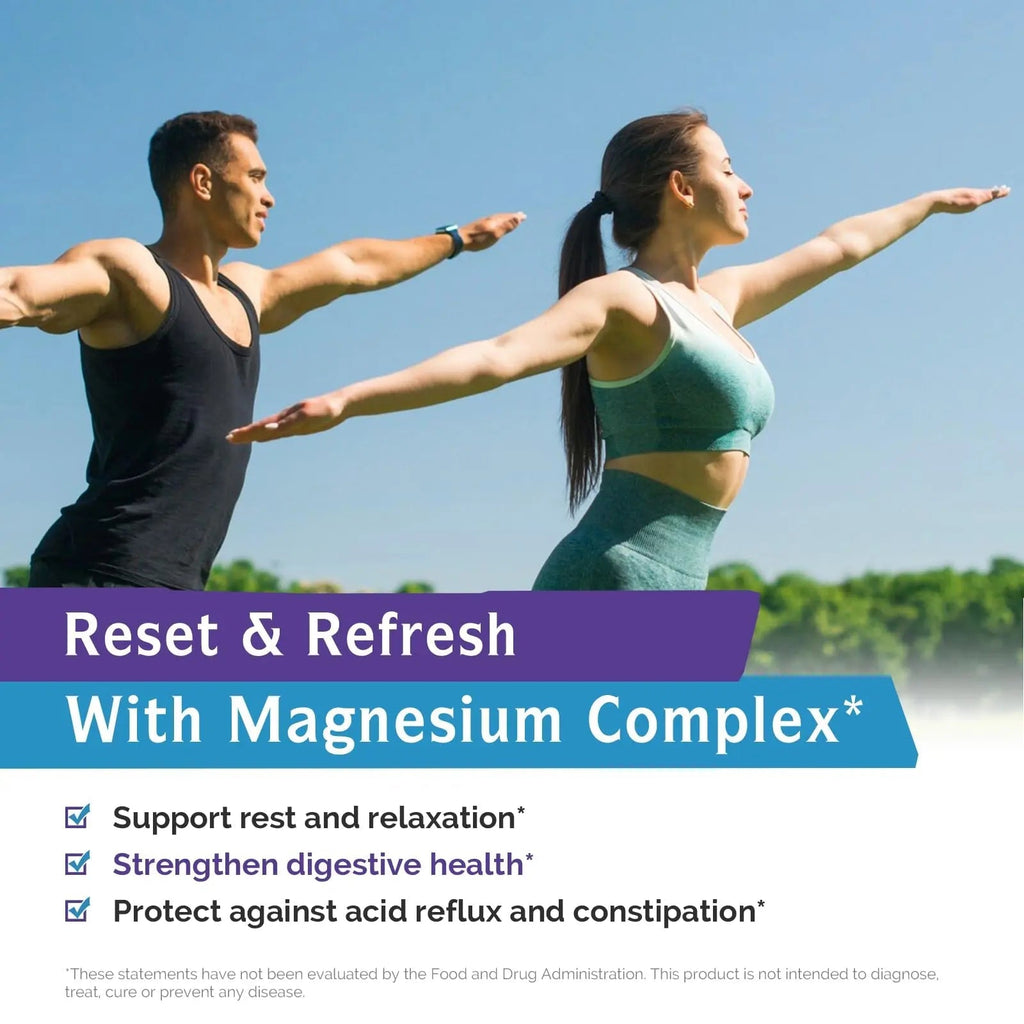 Innate Vitality Magnesium Complex 6-in-1, 1160mg Per Serving, Rest & Digestion, Magnesium Glycinate & Citrate, High Absorption, 120 Vegan Capsules - TrustMedUSA