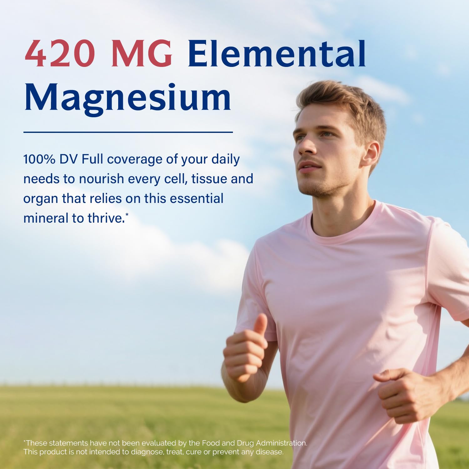 Innate Vitality Magnesium Glycinate Complex, 420mg Elemental Magnesium Per Serving, Enhanced Absorption, Black Pepper, Vitamin D3 & B6, Sleep Mood Bone Nerve Support, 180 Caps - TrustMedUSA