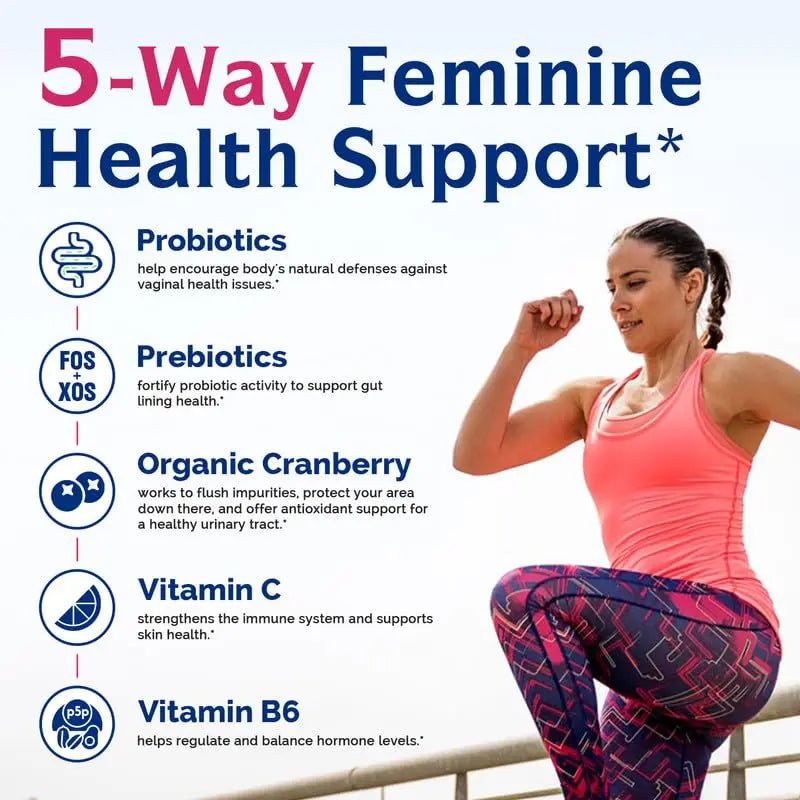 Innate Vitality Women’s Probiotics, 100 Billion CFUs 18 Strains, with Cranberry, Vitamin C - TrustMedUSA