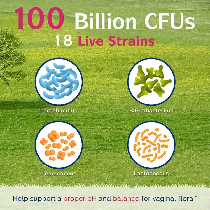 Innate Vitality Women’s Probiotics, 100 Billion CFUs 18 Strains, with Cranberry, Vitamin C - TrustMedUSA