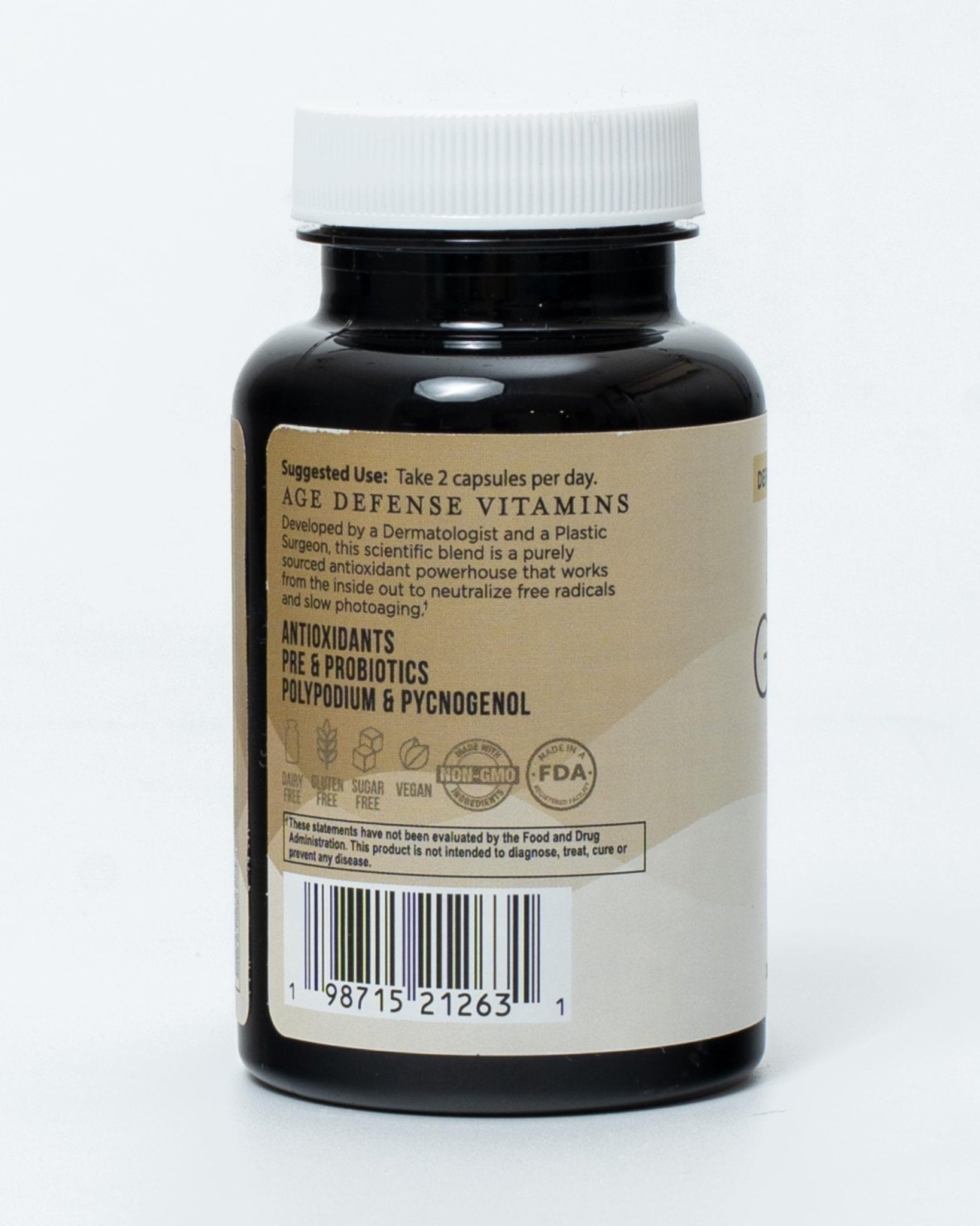Inner Glow Age Defense Vitamins - Dermatologist and Plastic Surgeon Developed to Fight photoaging and Melasma, Polypodium Leucotomos Antioxidant Formula – Vegan, Gluten-Free – 60 Capsules - TrustMedUSA